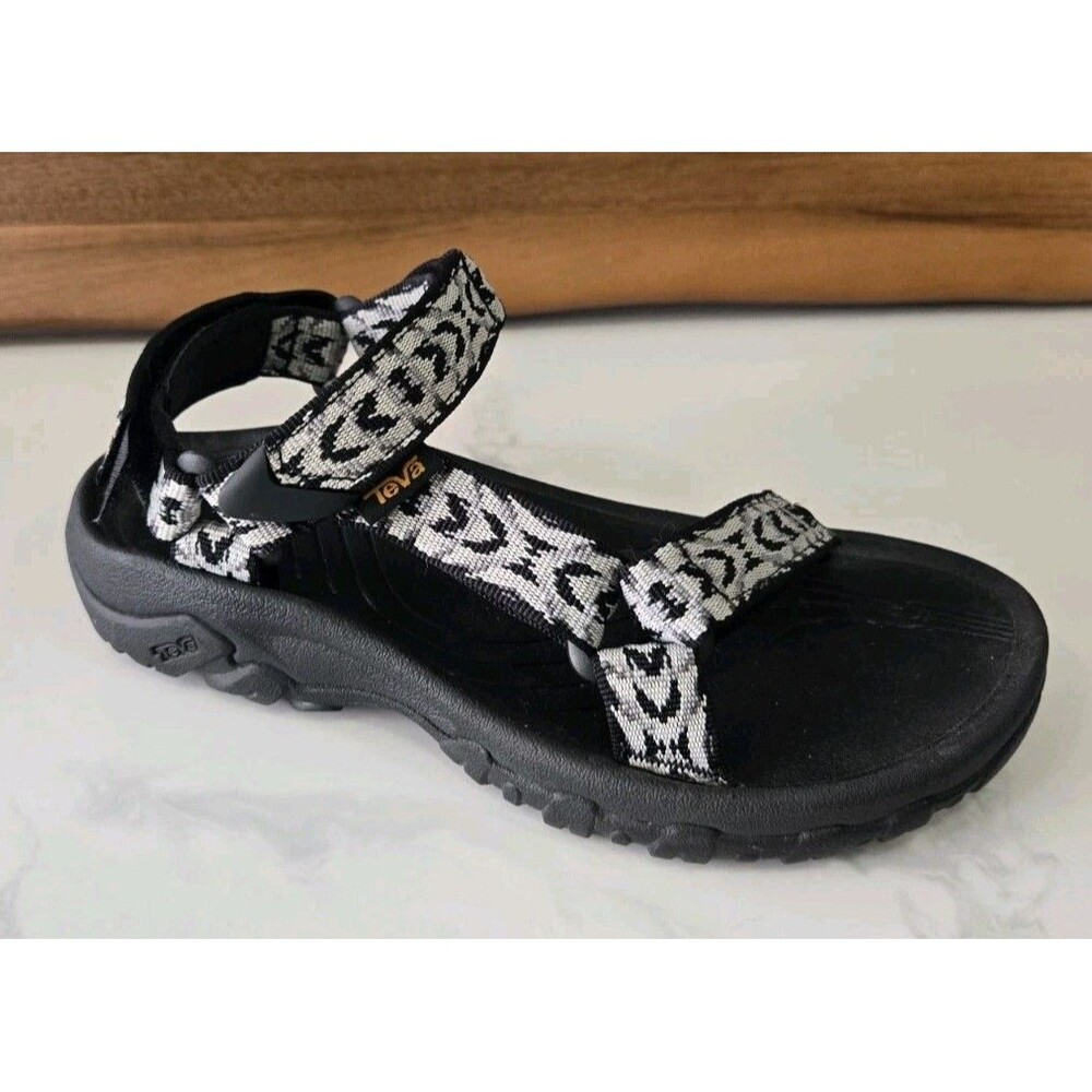 Teva Hurricane 4 Sport Sandals Womens Size 5 Black Strap Hiking Walking Shoes
